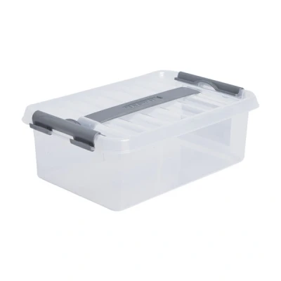 Image de Boite plastique transparente avec couvercle et poi