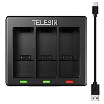 Afbeelding van Telesin Triple Batterij Oplader voor GoPro 9 / 10 11 12