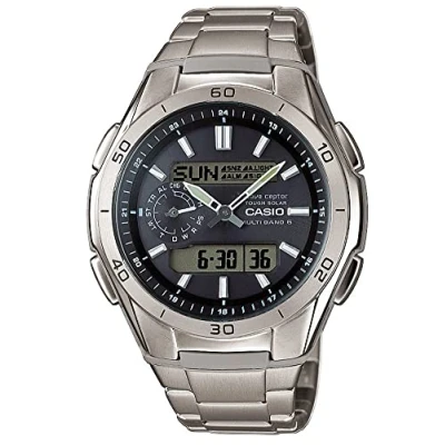 Image de CASIO Montre en titane WAVECEPTOR gris