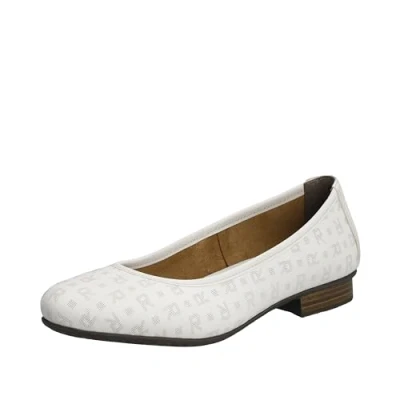 Afbeelding van Rieker 51994 ballerina&#039;s voor dames, Wit.