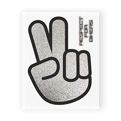 Afbeelding van Quattroerre 6334 Sticker Respect For Bikers Bord 10 x 12 cm