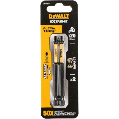 Afbeelding van DeWALT DT70568T Extreme Impact Torsion Schroefbits T20 85mm 2 Stuks