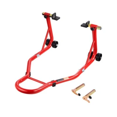 Image de VEVOR Béquille Roue Arrière Lève moto Capacité de 385,6 kg Bras Oscillant Rouge