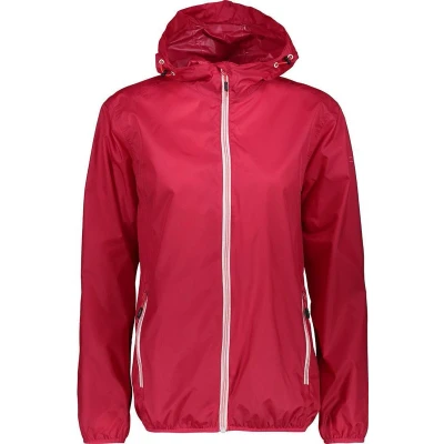 Afbeelding van Cmp Regenjas Dames Vaste Capuchon Nylon Rood Maat 36