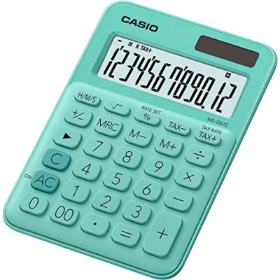 Afbeelding van Casio Bureaurekenmachine Ms 20uc, Groen