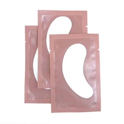 Afbeelding van Florica 50 paar valse wimpers voor de ogen, wimperextensions, gelpatch, pluisvrij, hydrogel, masker (roze)