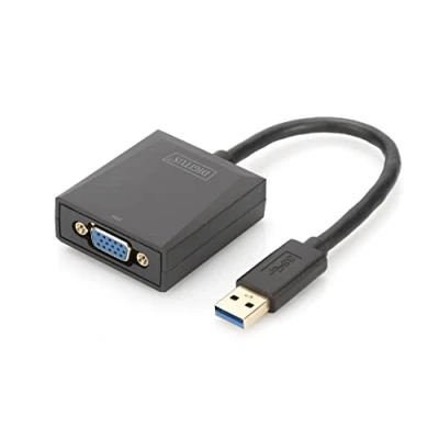 Image de DIGITUS USB 3.0 to VGA Adapter adaptateur vidéo externe noir