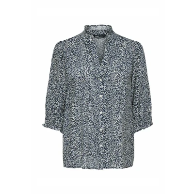 Afbeelding van ONLY Carmakoma Carraya Blouse, Dames, Maat: 44, Night sky