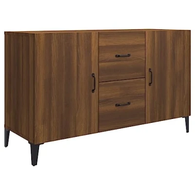 Afbeelding van vidaXL Dressoir eiken bruin 100x36x60 cm bewerkt hout