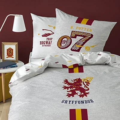 Afbeelding van Dekbedovertrek Team Gryffindor Eenpersoons 140 x 200 cm Katoen