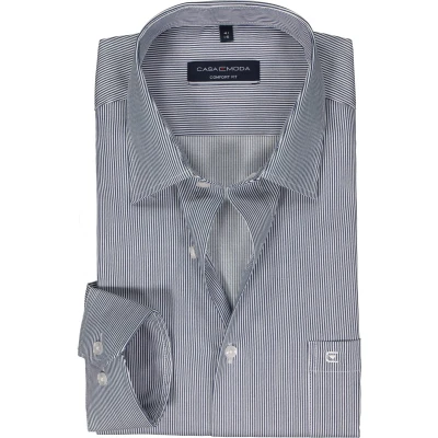 Afbeelding van CASAMODA Gestreept business shirt comfort fit, Donkerblauw