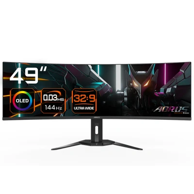 Afbeelding van GIGABYTE AORUS CO49DQ, 124,5 cm (49&quot;), 5120 x 1440 Pixels, DQHD, OLED, 0,03 ms, Zwart