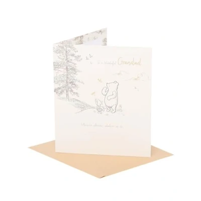 Afbeelding van UK Greetings Disney Vaderdagkaart voor opa met envelop, motief Winnie de Poeh