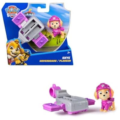 Afbeelding van PAW Patrol: Action Pups, Skye actiefiguur en hoverboard vliegtuig met opklapbare vleugels