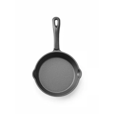 Afbeelding van Hendi Gietijzeren skillet zwart 165 mm met schenktuiten ovenbestendig