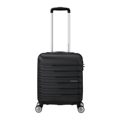 Afbeelding van American Tourister Flashline EasyJet Handbagage Spinner XS 35 x 45 20 cm 23 liter 2,20 kg vliegtuig zwart (Shadow Black), Asgrijs, S, handbagage,