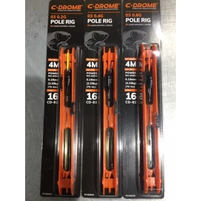 Afbeelding van C drome Pole Rig 03 Maat : dobber 0.2g haak 16 0.19mm