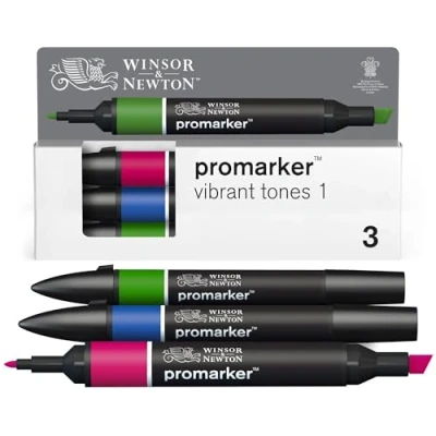 Afbeelding van Winsor &amp; Newton Promarker Set van 3 levendige tinten 1