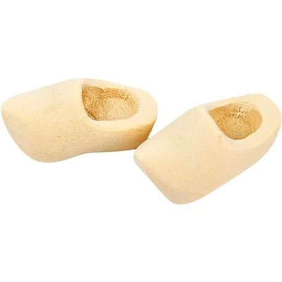 Afbeelding van Creotime Houten Klompen 30 Mm Blank 2 Paar