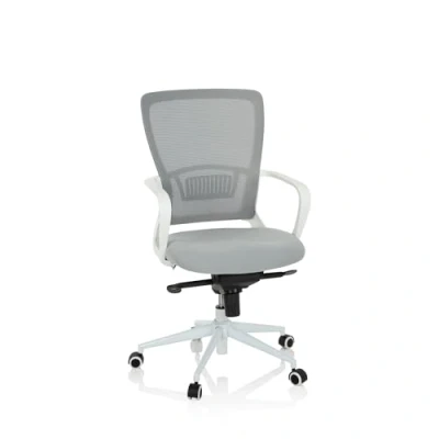 Afbeelding van Bureaustoel Met Armleuning Stof/Netstof Grijs Ergonomisch