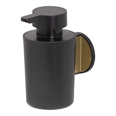 Afbeelding van Tiger Tune Zeepdispenser 180 ml Zonder boren Zelfklevend 3M tape Goud geborsteld / Zwart