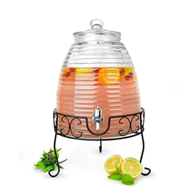 Afbeelding van Sendez® Drankdispenser XXL 9 liter met metalen kraan water en sapdispenser