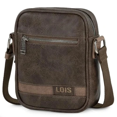 Afbeelding van Lois Crossbody Bag Heren, Schoudertas Dames, Schoudertas, Man, Stijlvol en Veelzijdig 310216, Bruin