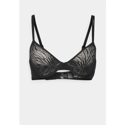 Afbeelding van Calvin Klein Underwear Unlined DEMI Sheer Marquisette Triangel BH, Dames, Maat: 70A, Black