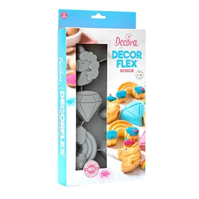 Afbeelding van Decora Silicone Mal Unicorn 6 holtes