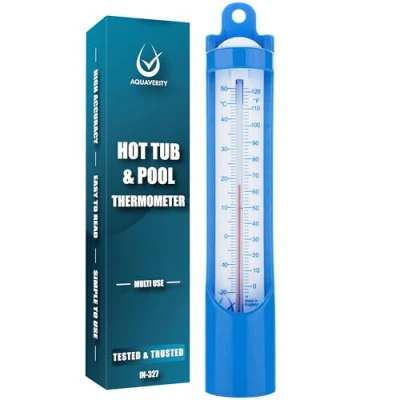 Afbeelding van Zwembadthermometer voor het meten van de watertemperatuur in zwembad, ijsbad, spa, wild zwemmen, universele waterthermometer, eenvoudig te bedienen