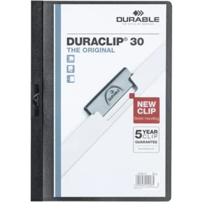 Afbeelding van Klemmap Durable Duraclip A4 3mm 30 vellen zwart