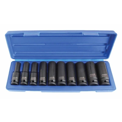 Afbeelding van Lange Krachtdoppenset 10 delig 1/2 duims aansluiting tot 24mm ASTA