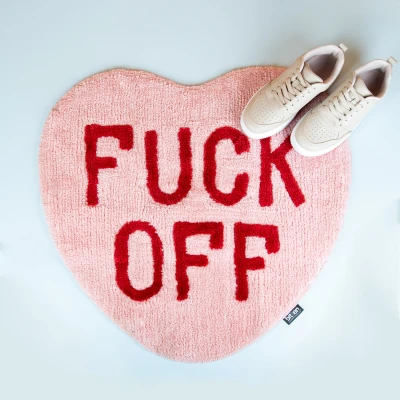 Afbeelding van Fuck Off Hart Vloerkleedje