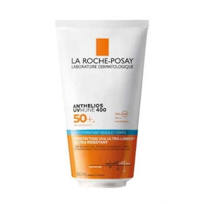 Afbeelding van La Roche Posay, Anthelios UVMune 400, hydraterende zonnemelk SPF50+, zeer hoge UVA en UVB bescherming, gevoelige huid met atopische neiging, gebruik van gezicht lichaam, 150 ml