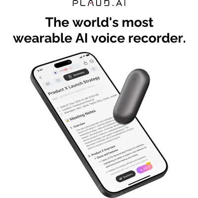 Afbeelding van Plaud Notepin LLM Empowered AI Voice Recorder Cosmic Gray
