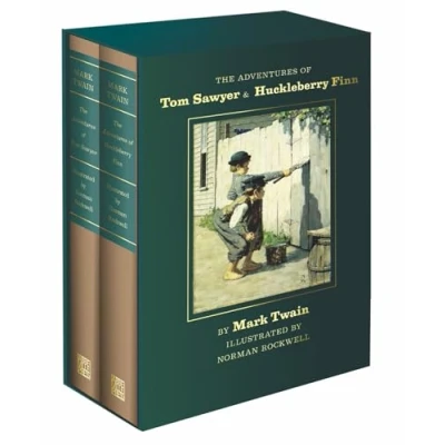 Afbeelding van Adventures of Tom Sawyer and Huckleberry Finn: Norman Rockwell Collector&#039;s Edition