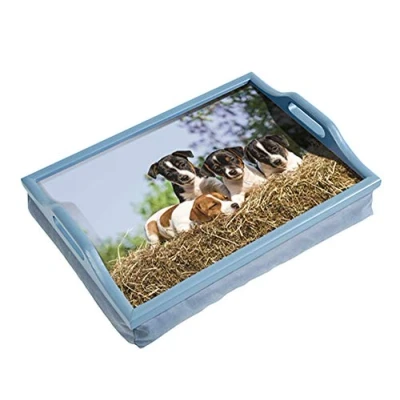 Afbeelding van Aidapt schootdienblad met print puppy&#039;s