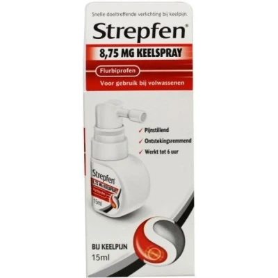 Afbeelding van Strepfen Keelspr Munt&amp;Kers Skv 8,75mg/D(=3spr)15ml