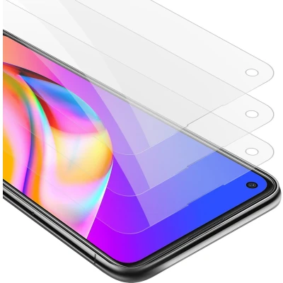 Afbeelding van Cadorabo 3x Screenprotector geschikt voor Oppo A94 5G Beschermende Pantser Film in KRISTALHELDER Getemperd (Tempered) Display beschermend glas 9H hardheid met 3D Touch