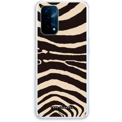 Afbeelding van Case Company® hoesje geschikt voor Oppo A74 5G Arizona Zebra Soft Cover Telefoonhoesje Bescherming aan alle Kanten en Schermrand