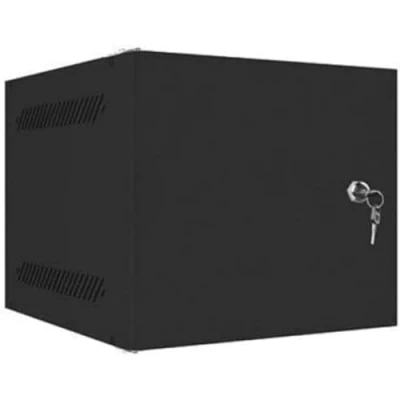 Afbeelding van LANBERG Wandkast Rack 10&quot; 4U/280X310 Flat Pack AUTOENSAM zwart PTA metallic