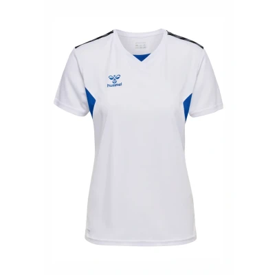 Afbeelding van Hummel Authentic Sport Tshirt, Dames, Maat: 44, White true blue
