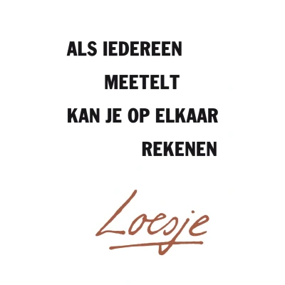 Afbeelding van Als iedereen meetelt, kan je op elkaar rekenen
