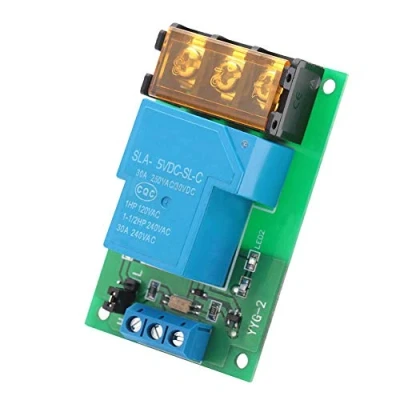 Afbeelding van Relaismodule 1 kanaals relais vermogensschaaltermodule met optokoppeling éénweg uitgang, uitbreidingskaart 30 A YYG 2 (5 VDC)