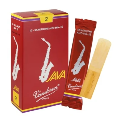 Afbeelding van Vandoren Alt Saxofoon JAVA Red Rieten 10 Stuks Verpakking Dikte 2.0