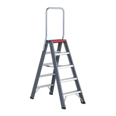 Afbeelding van Altrex dubbele trapladder Falco 2x5 treden met steunbeugel