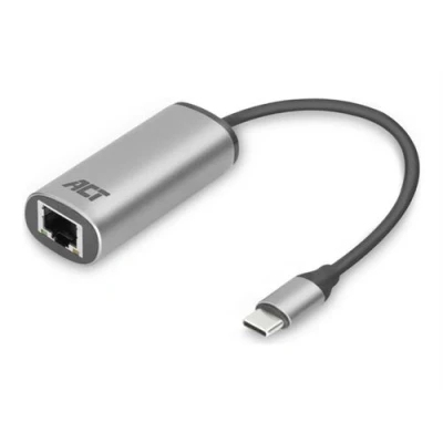 Image de ACT Adaptateur réseau USB C 3.2 Gen 1 2.5GBase T gris
