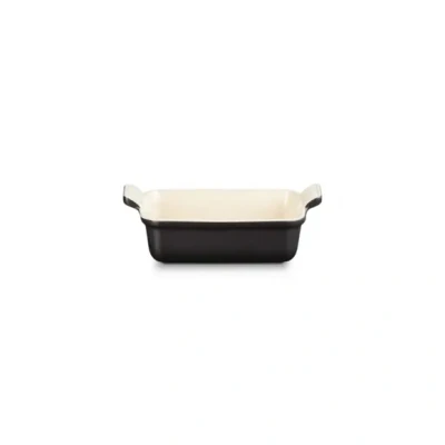 Afbeelding van Le Creuset Héritage schotel, rechthoekig, keramiek, 19 cm, 1,1 l, mat zwart