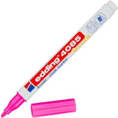Afbeelding van Krijtstift edding 4085 by Securit rond 1 2mm neon roze