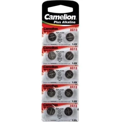 Afbeelding van Camelion Knoopcel batterij AG13/ LR44 blister 10 stuks